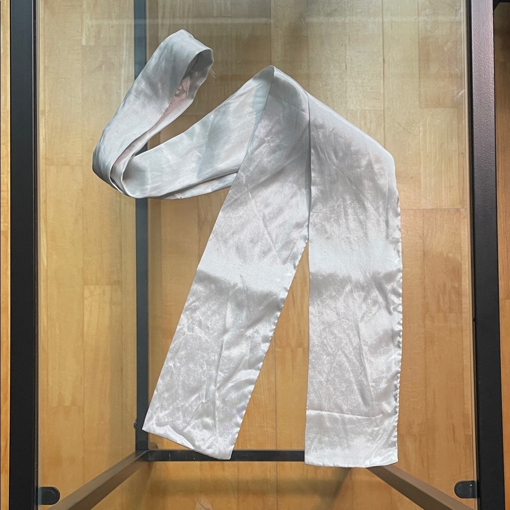 Light Silver Tie Scarf